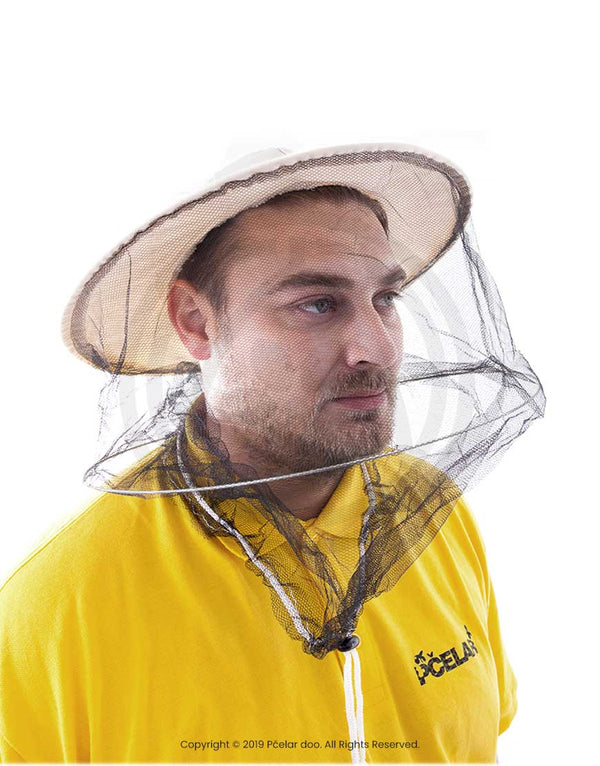 Šešir pčelarski sa crnim tilom