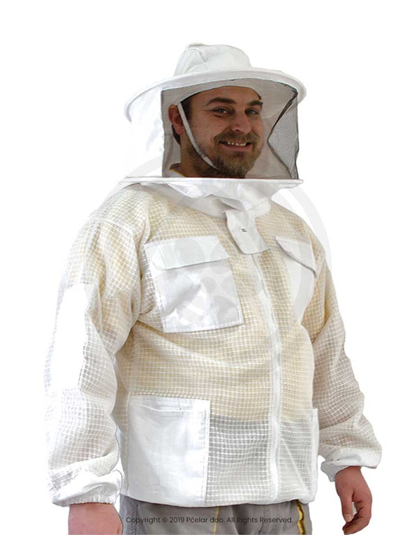 Jakna pcelarska Ultrabareez[:en]0842 – Beekeeping suit with hat (removable), 100% twill (Copy) (Copy)[:ro]0842 – Combinezon apicol (Copy) (Copy)[:]